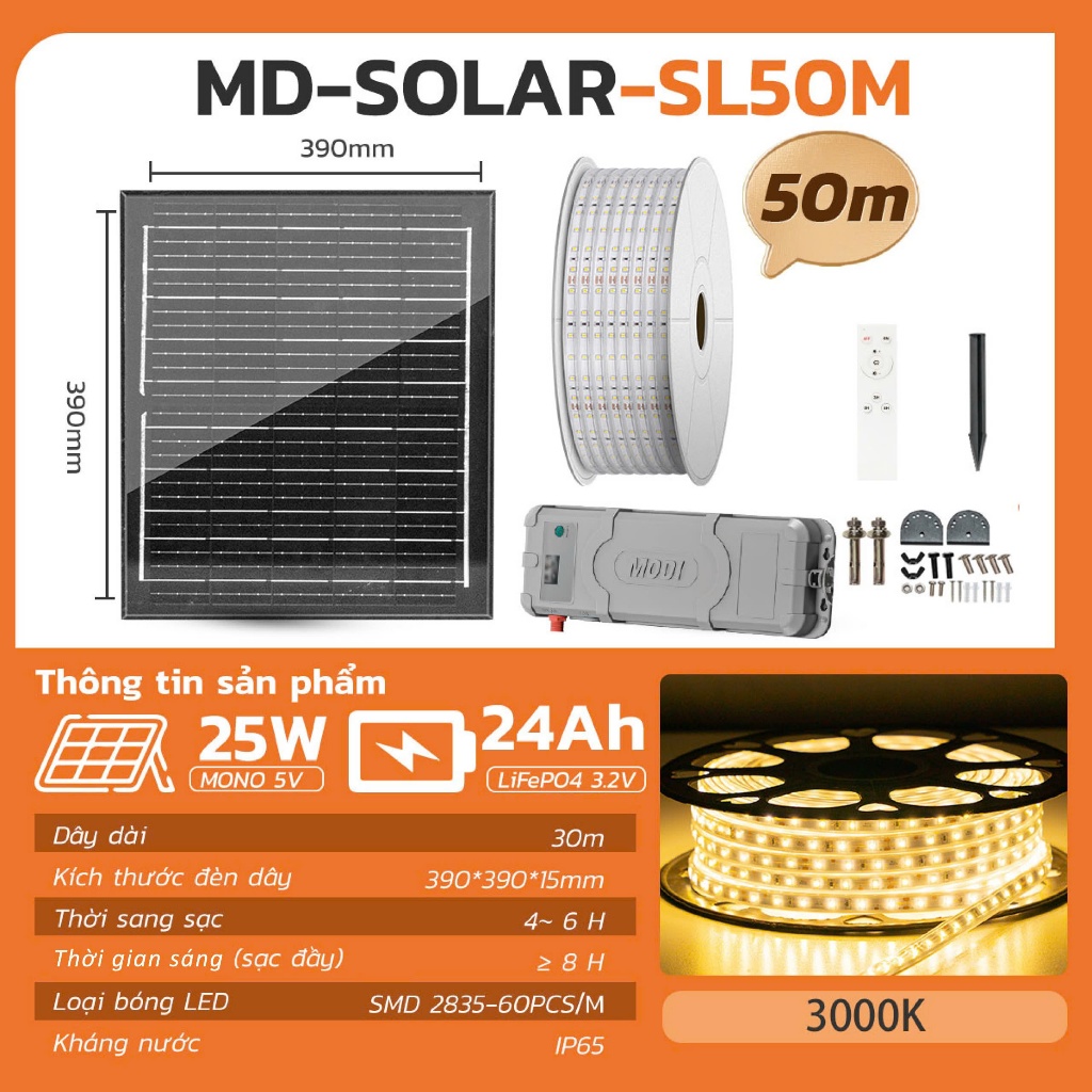Ảnh của Cuộn LED Đèn Dây SOLAR-SL