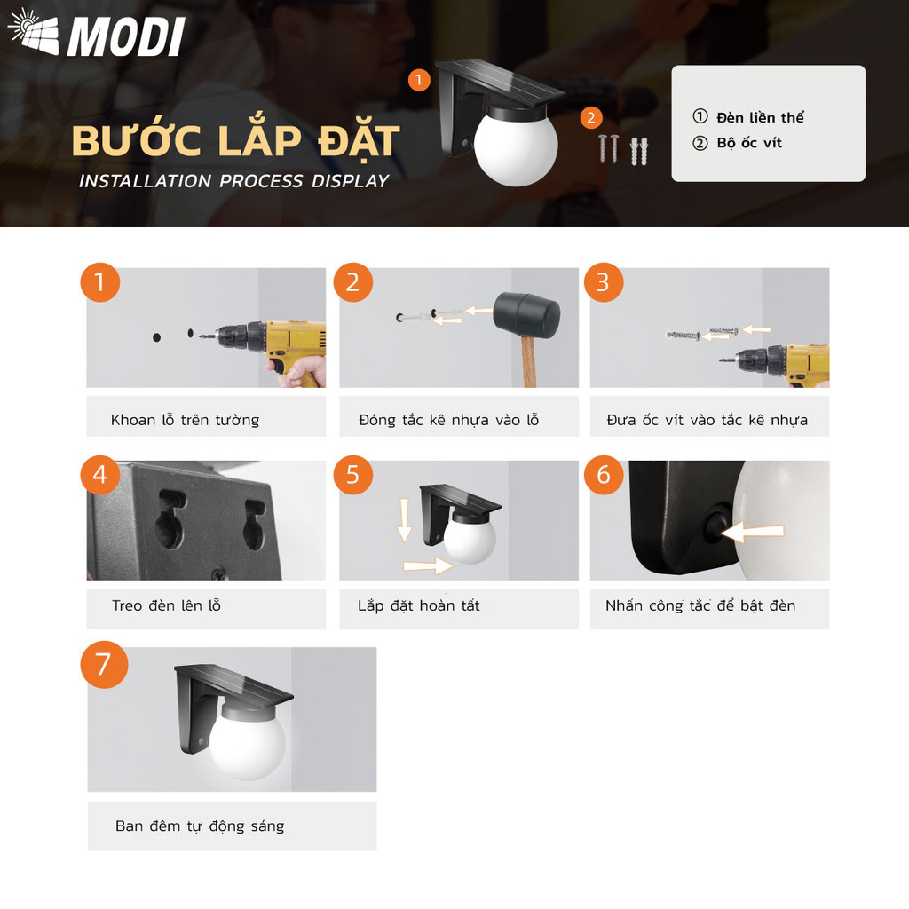 Ảnh của Đèn Tường SOLAR-Q