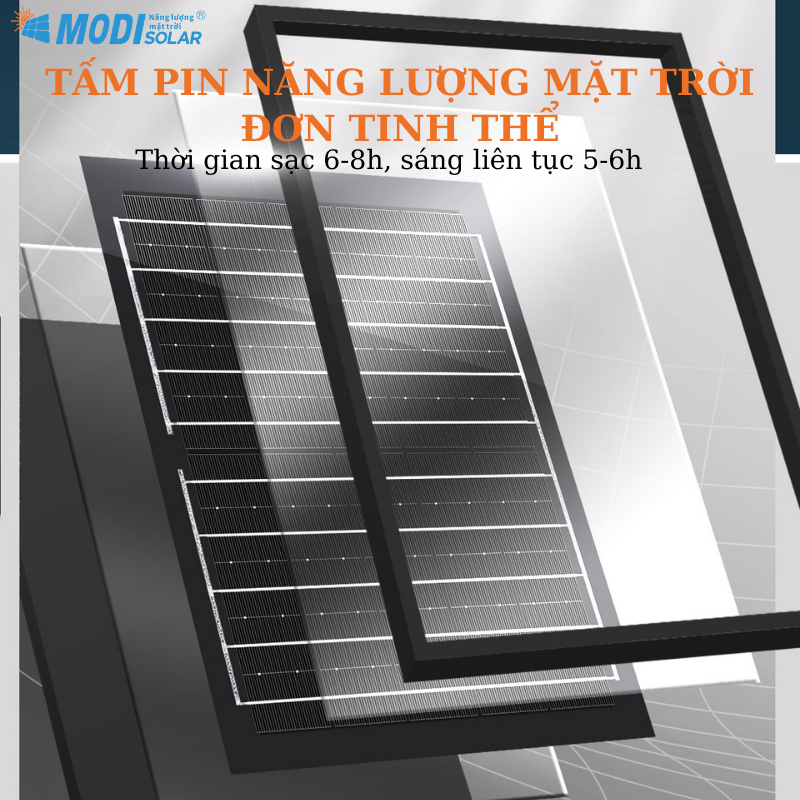 Ảnh của Đèn Pha LED Cảm Biến Chuyển Động Năng Lượng Mặt Trời MODI SOLAR 60W Siêu Sáng, Ngoài Trời
