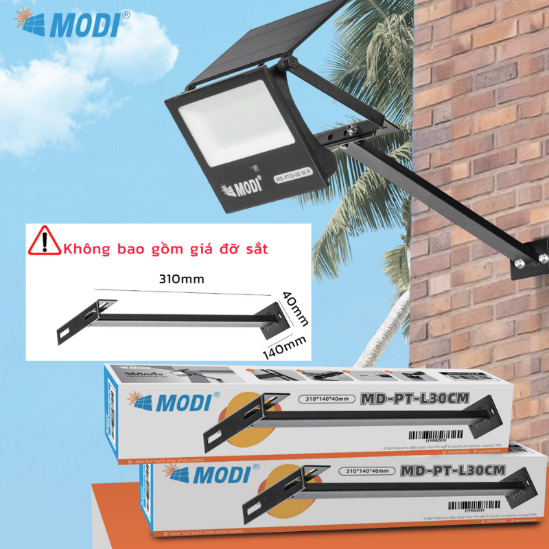 Ảnh của Đèn Pha LED Cảm Biến Chuyển Động Năng Lượng Mặt Trời MODI SOLAR 60W Siêu Sáng, Ngoài Trời
