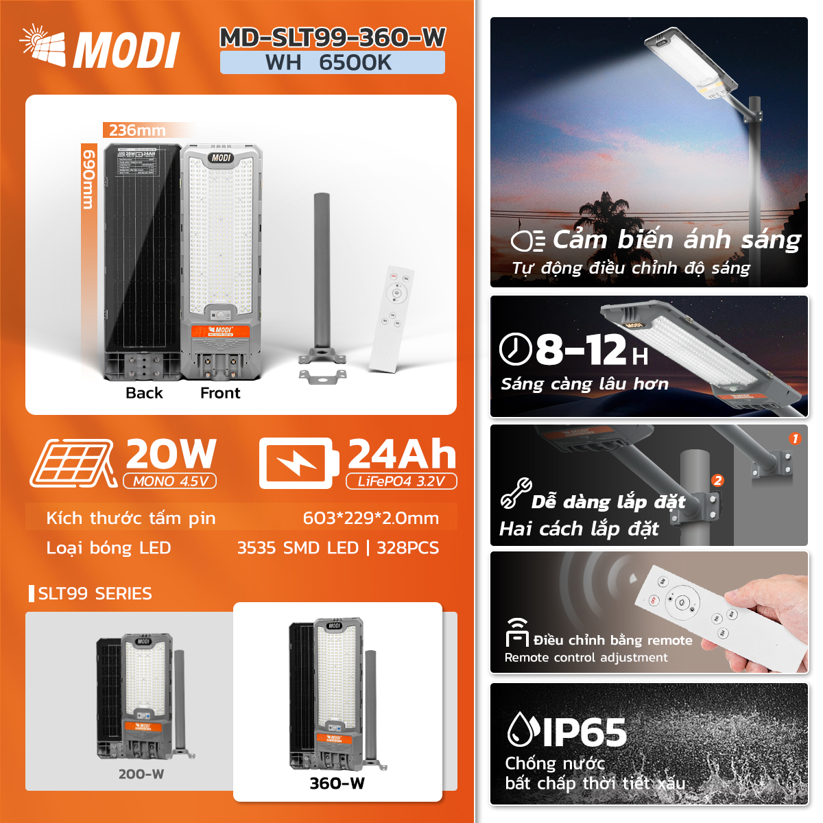 Ảnh của Đèn Đường Liền Thể SLT99