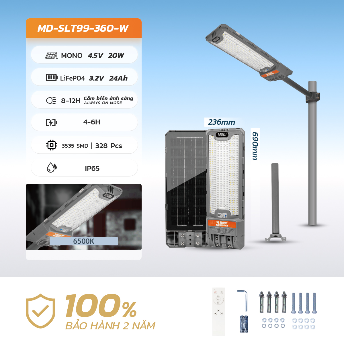 Ảnh của Đèn Đường Liền Thể SLT99