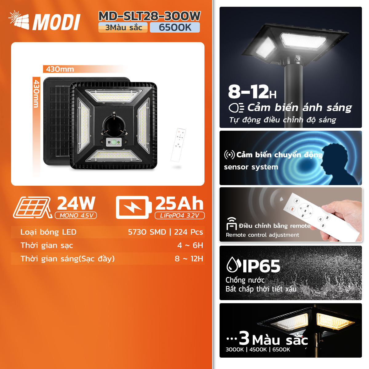 Ảnh của Đèn Đường Liền Thể SLT28