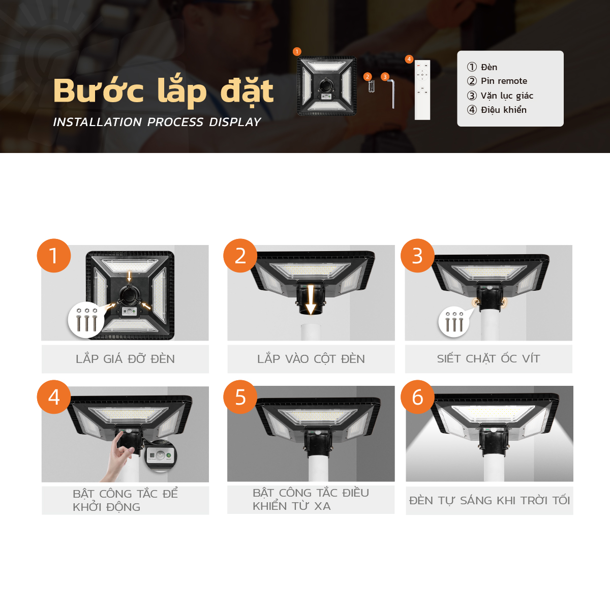 Ảnh của Đèn Đường Liền Thể SLT28