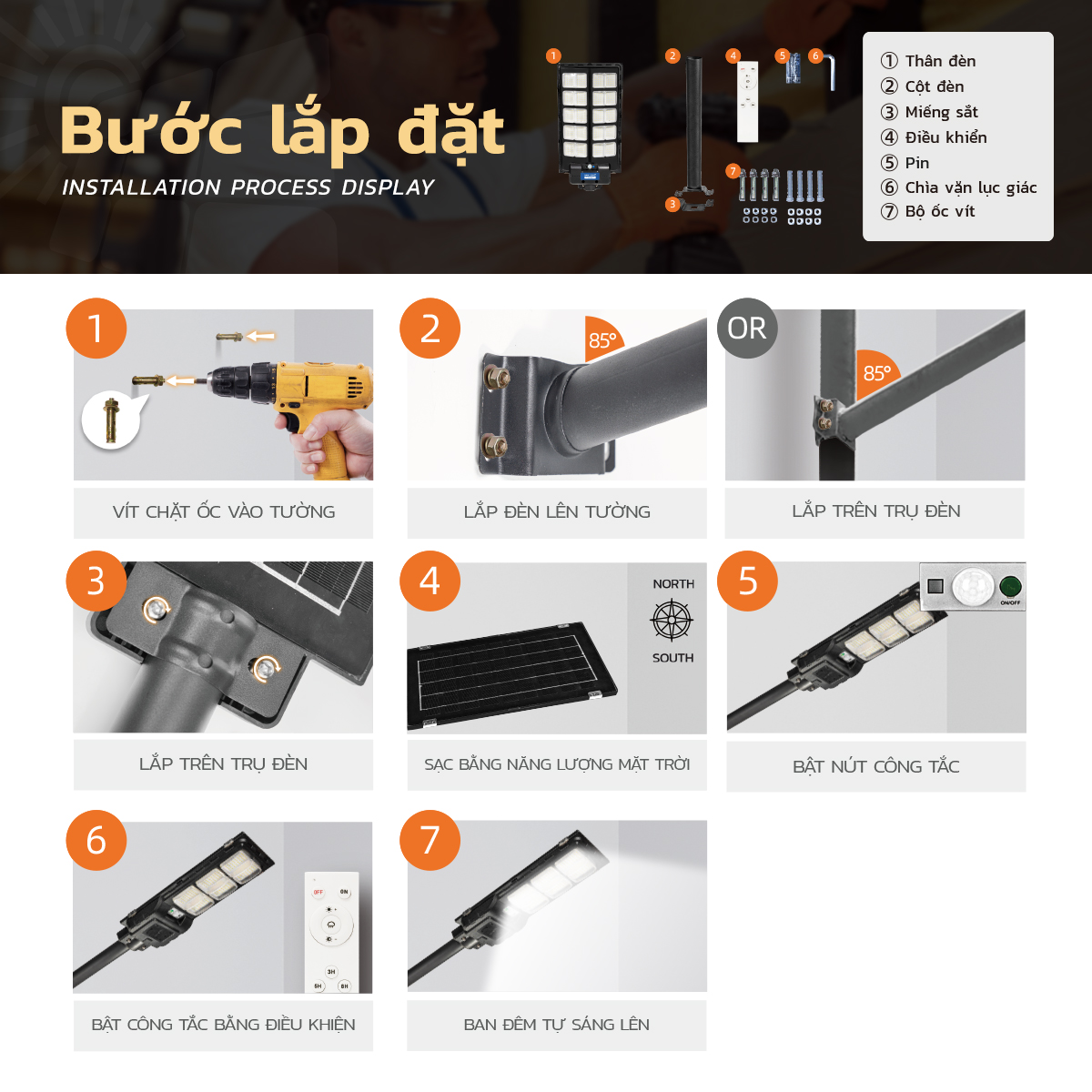 Ảnh của Đèn Đường Liền Thể SLT27