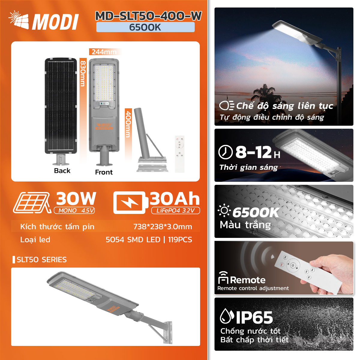 Picture of Đèn Đường Liền Thể SLT50